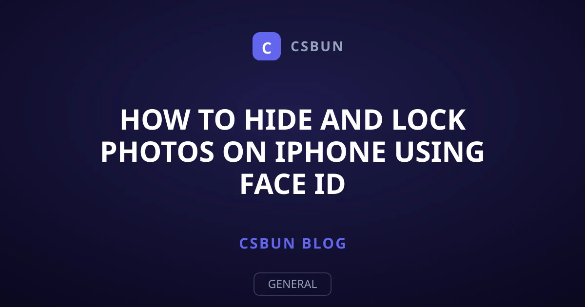 How to Hide and Lock Photos on iPhone Using Face ID