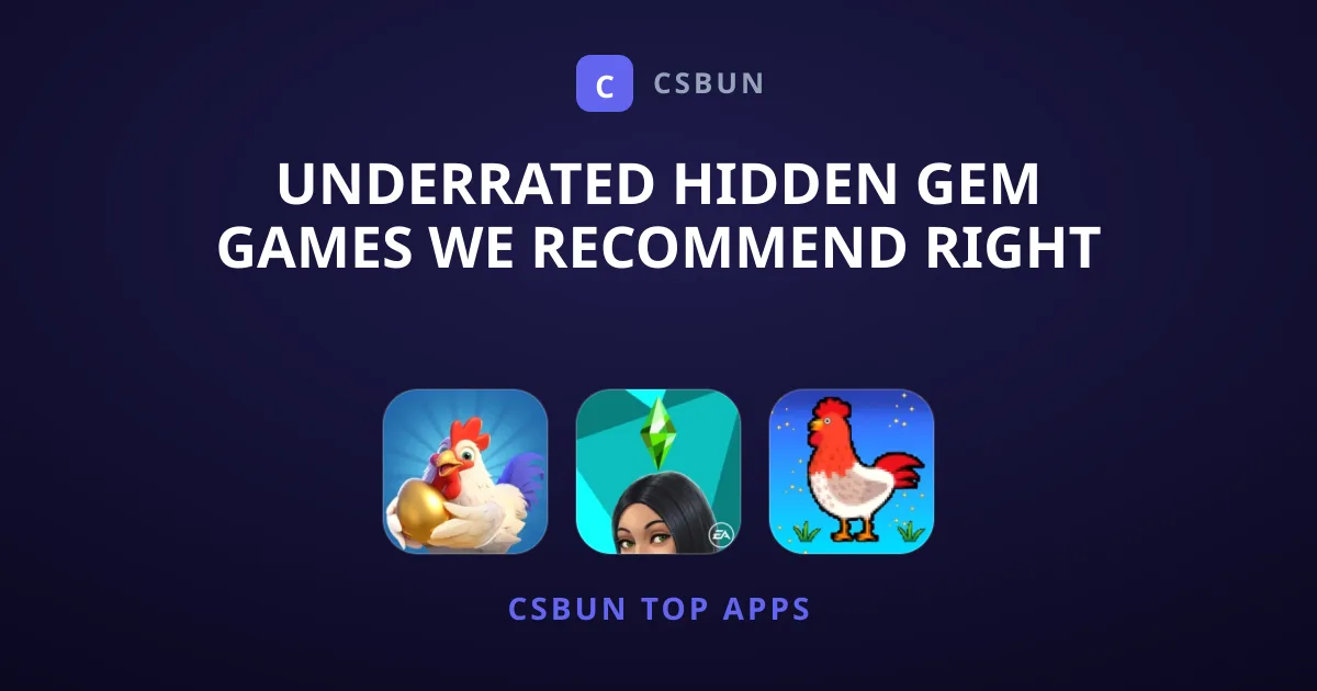 Underrated Hidden Gem Games We Recommend Right Now